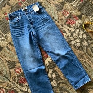 NWT Madewell low slung straight jeans size 24